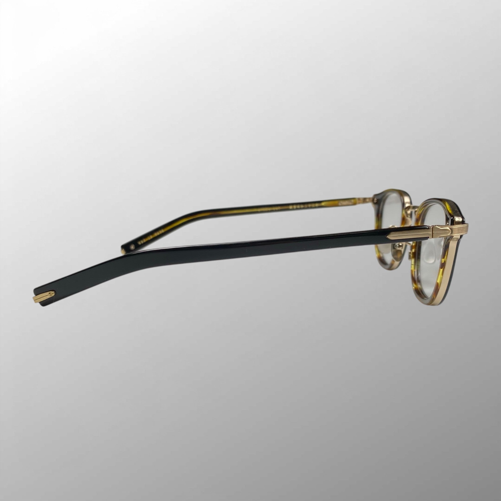 【美品】 金子眼鏡 K18シリーズ / KMG-15 BKBR 度なしレンズ 伊達メガネ 参考定価：120,000程度