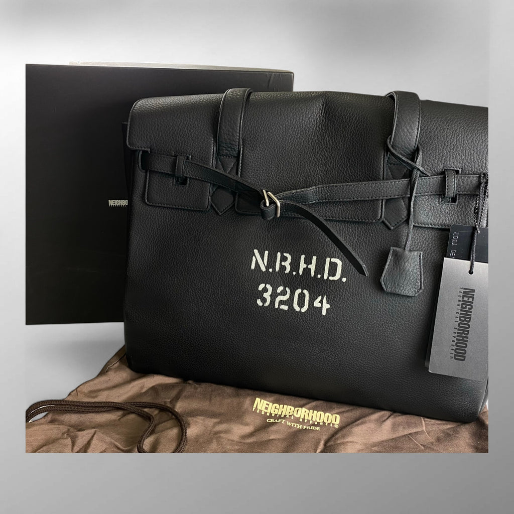 【未使用級】 NEIGHBORHOOD × PORTER / VOYAGER/L-TOTE ボヤージャー レザーバッグ バーキン型