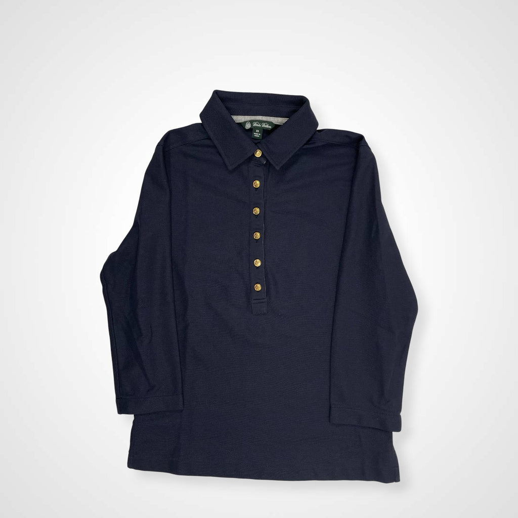 Brooks Brothers ブルックスブラザーズ / 多重ボタン 長袖ポロシャツ ネイビー SIZE:XS