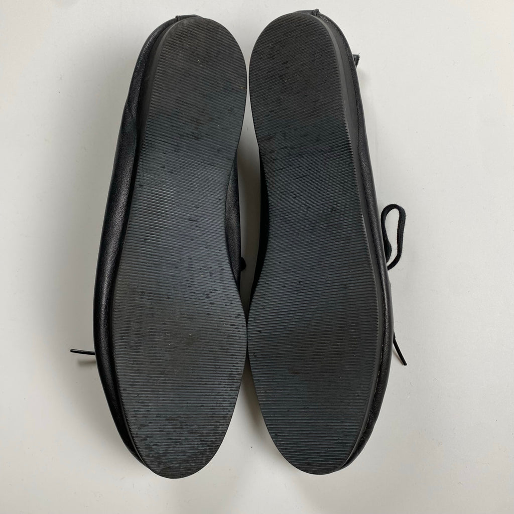 VINTAGE 8-90s yohji yamamoto ヨウジヤマモト / Gillies shoes ギリーシューズ レザー ブラック 丸文字 SIZE:M(23cm程度)