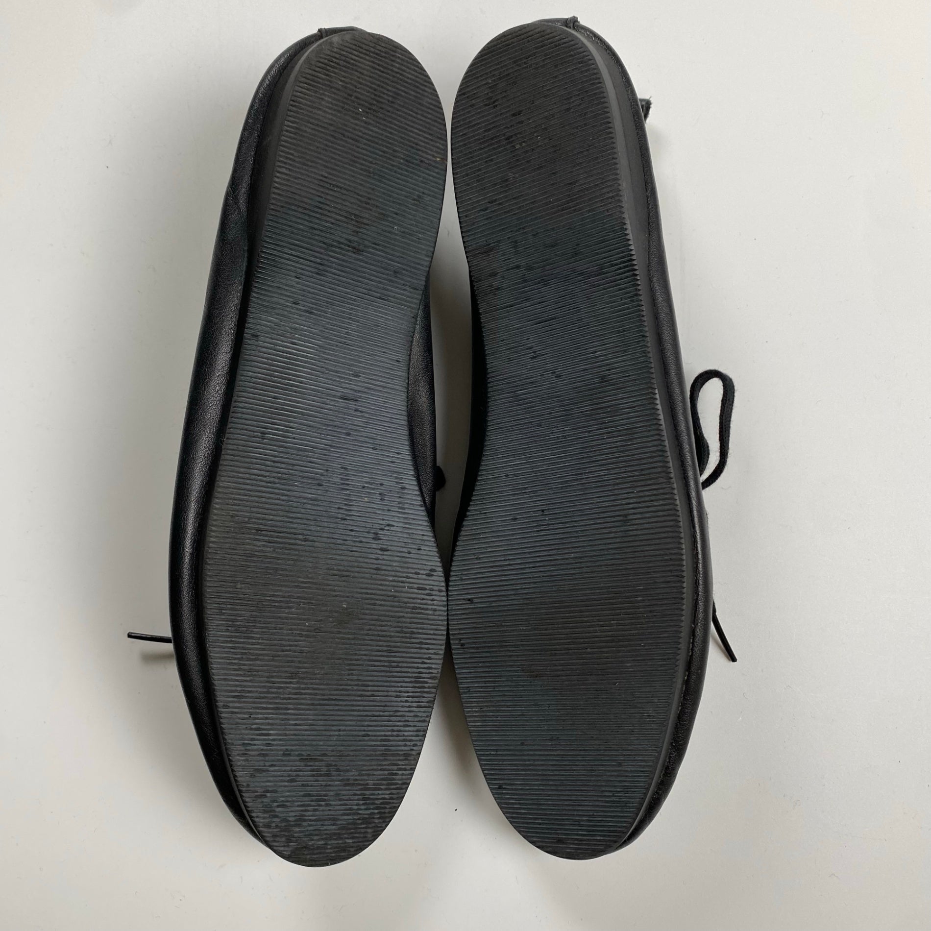 VINTAGE 8-90s yohji yamamoto ヨウジヤマモト / Gillies shoes ギリーシューズ レザー ブラック 丸文字 SIZE:M(23cm程度)