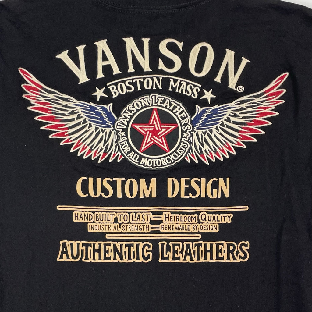 vanson / モーターサイクルTシャツ 参考定価：8,900+tax SIZE:L