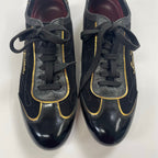 LOUIS VUITTON ルイ・ヴィトン / 筆記体ロゴ スウェードレザースニーカー 参考定価：160,000程度 SIZE:6 1/2