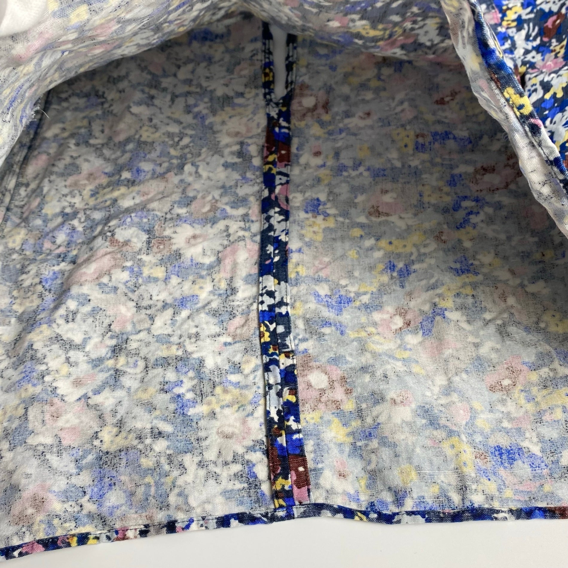 SOULEIADO ソレイアード / フラワープリント クロップドブラウス ボリュームスリーブ SIZE：36