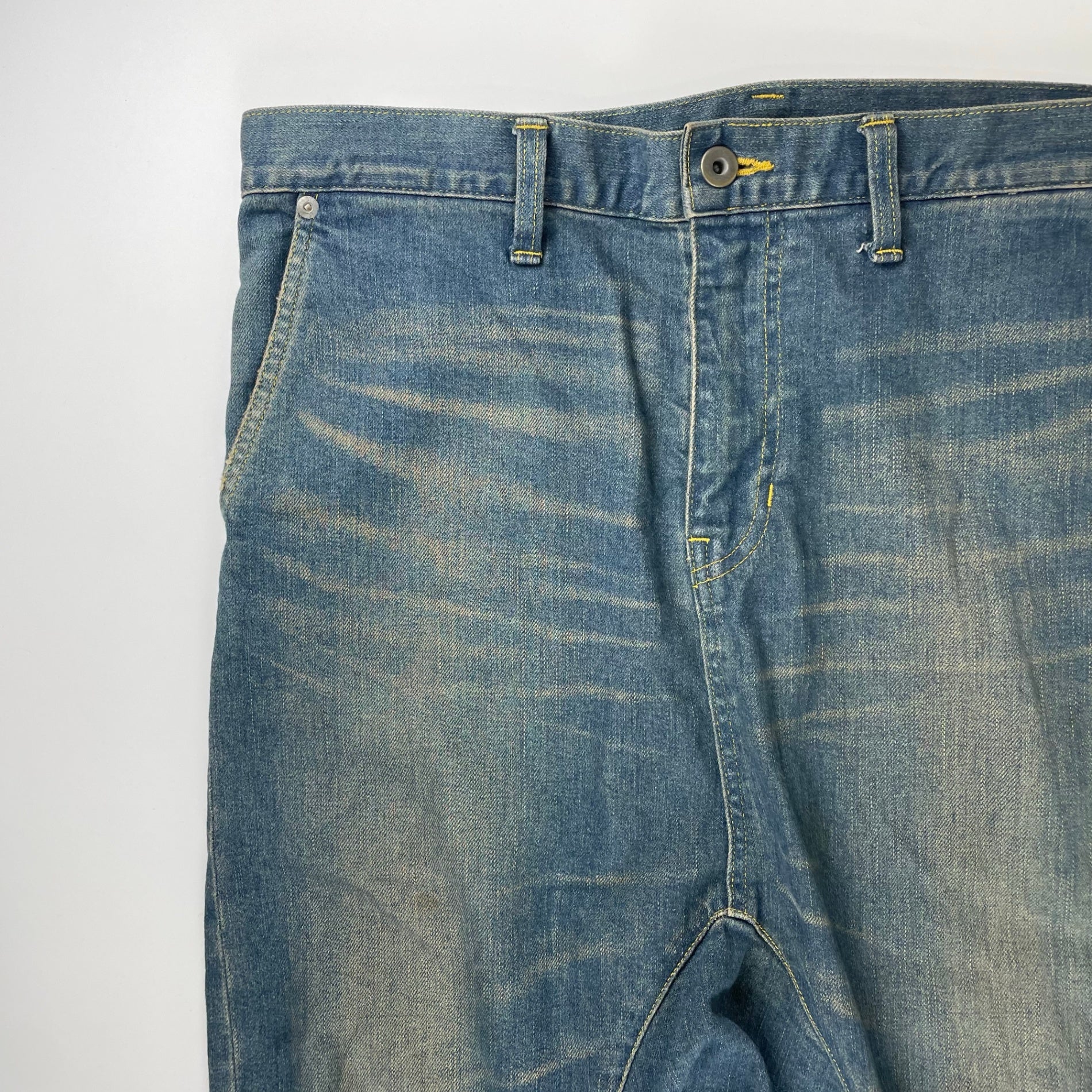 ISAMU KATAYAMA BACKLASH x ROYAL FLASH イサムカタヤマ バックラッシュ ロイヤルフラッシュ / SARROUEL SKINNY DENIM サルエルスキニーデニム 参考定価：38,000+tax SIZE:M