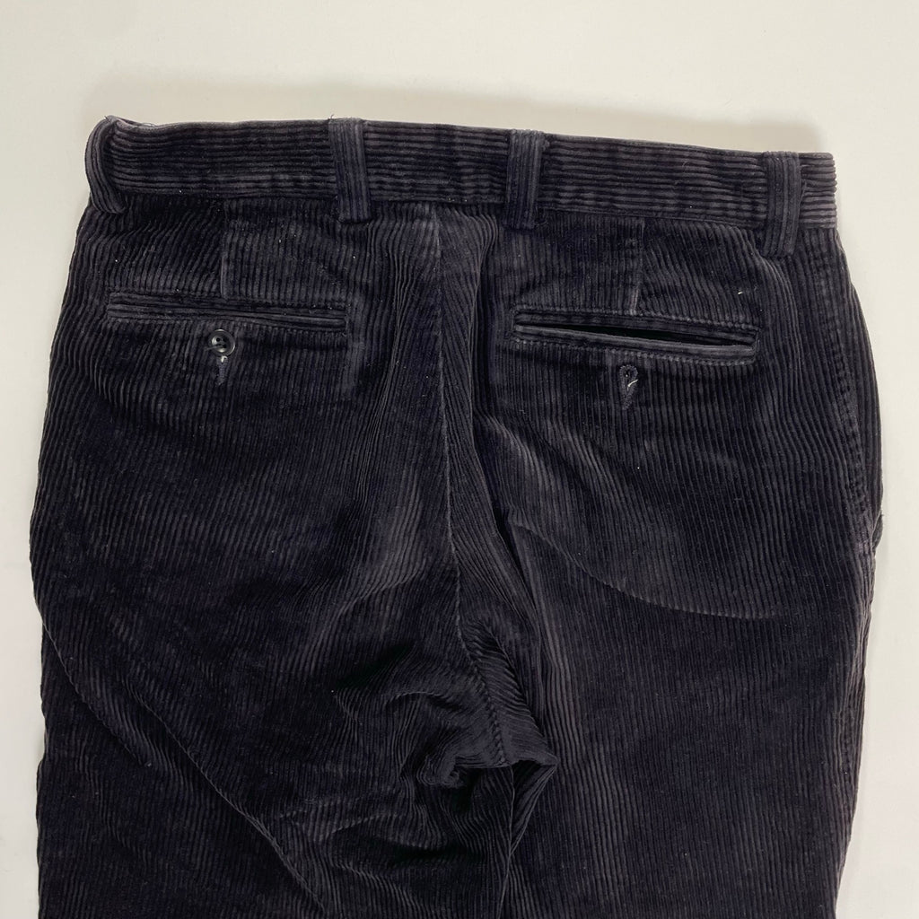 OLD GAP オールドギャップ / 00s 太畝コーデュロイ2タックワイドパンツ ブラック SIZE:31/32
