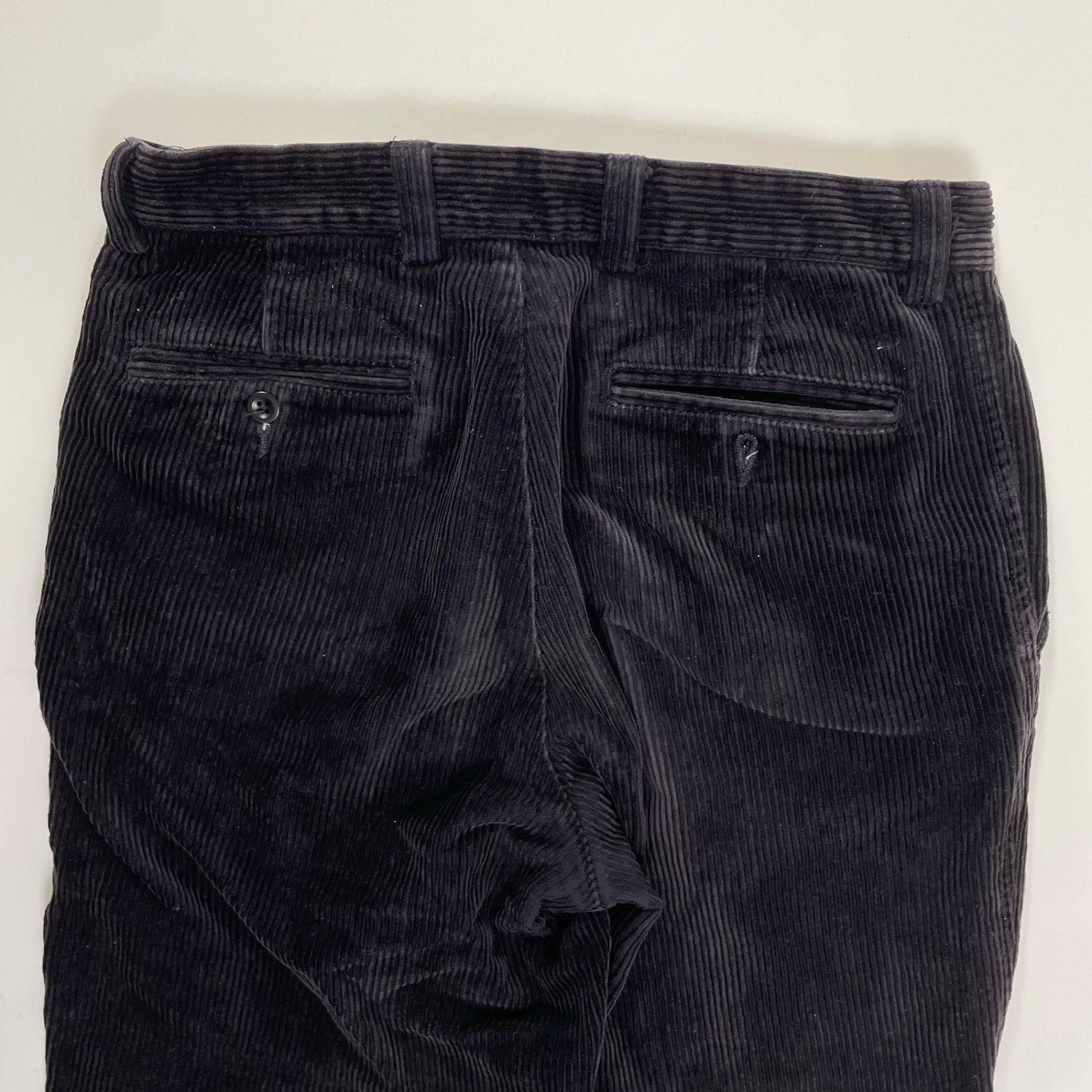 OLD GAP オールドギャップ / 00s 太畝コーデュロイ2タックワイドパンツ ブラック SIZE:31/32