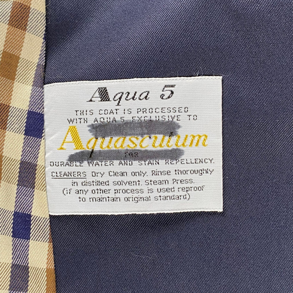 VINTAGE Aquascutum アクアスキュータム / 80s TRENCH COAT トレンチコート Aqua5生地 Dカン SIZE：36SHT(M程度)