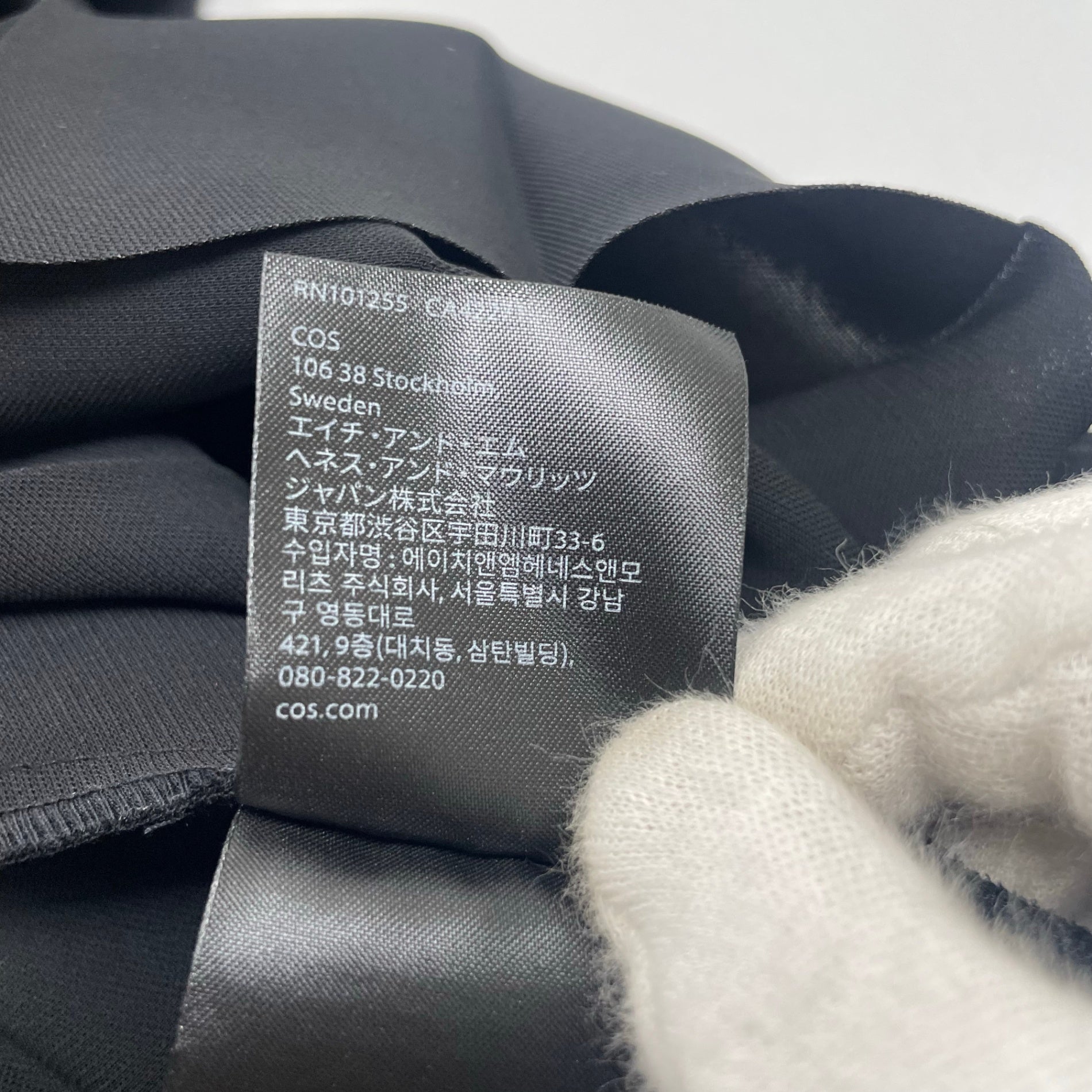 COS コス / ノースリーブプリーツドレス ブラック SIZE:EU36(S程度)