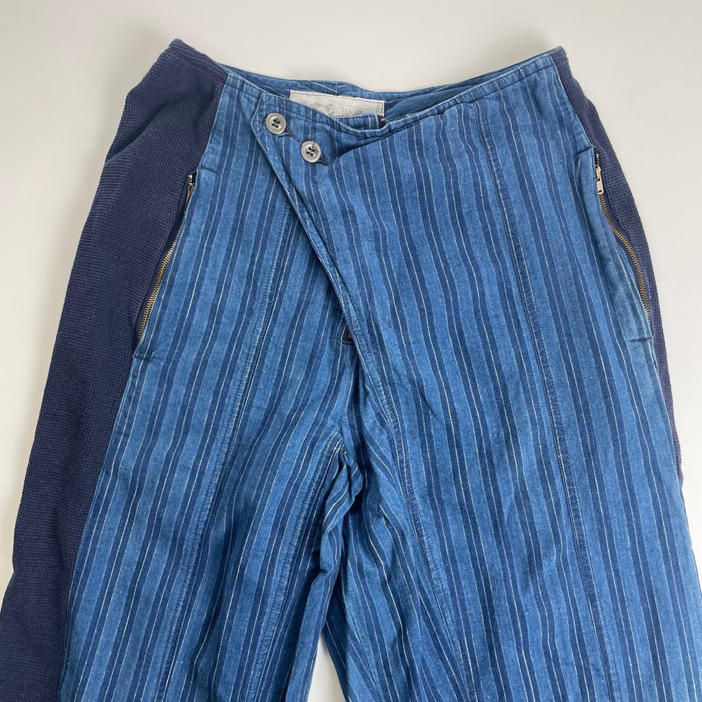 MARITHE + FRANCOIS GIRBAUD マリテフランソワジルボー / 80s VINTAGE 変形ギミックパンツ デニム×サーマル SIZE:36