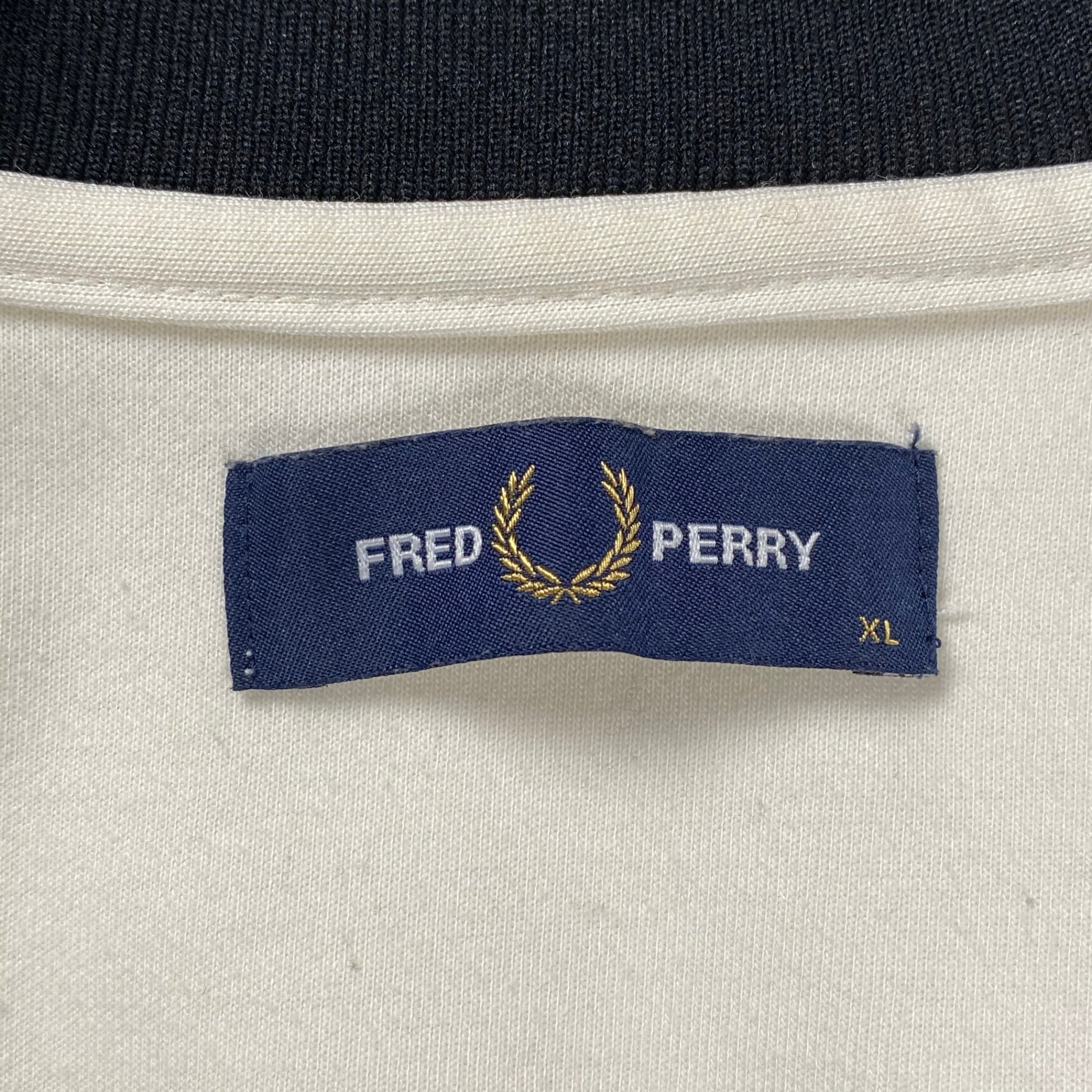 FRED PERRY × BEAMS フレッドペリー ビームス / 別注 トラックジャケット ジャージ ホワイト×ブラック SIZE:XL