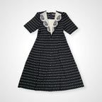 齋藤都世子 toyoko saito / ヴィンテージライク ジャガードニットワンピース 参考定価：100,000程度 SIZE:M-L程度