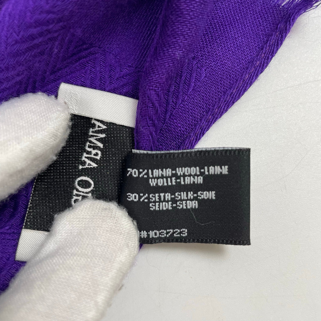 GIORGIO ARMANI / ウール×シルク ヘリンボーンストール 参考定価：60,000程度