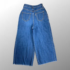 AALTO アールト / Jean with pleats ワイド デニムパンツ カットオフ SIZE:36