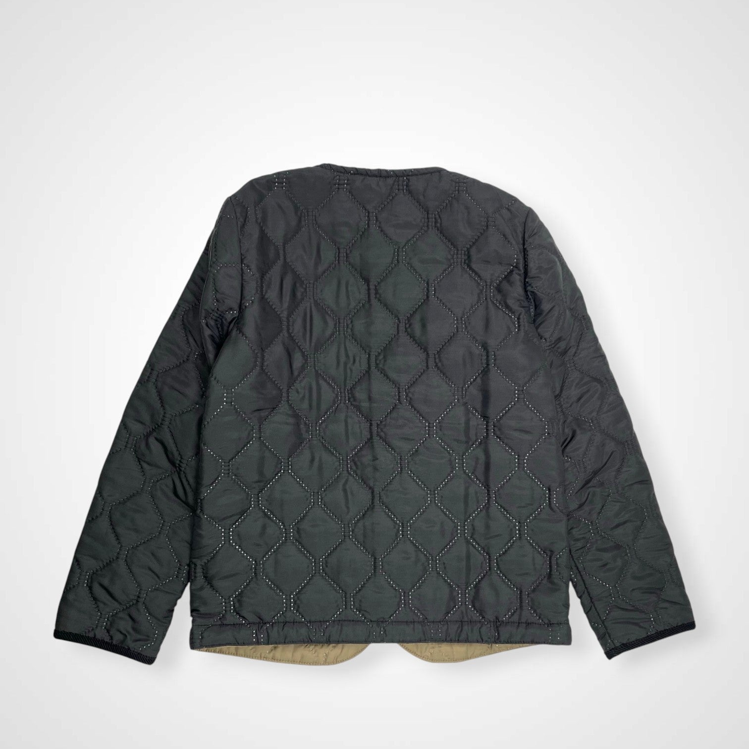 ARMEN アーメン / クルーネックキルティングジャケット 参考定価：35,000程度 SIZE:0