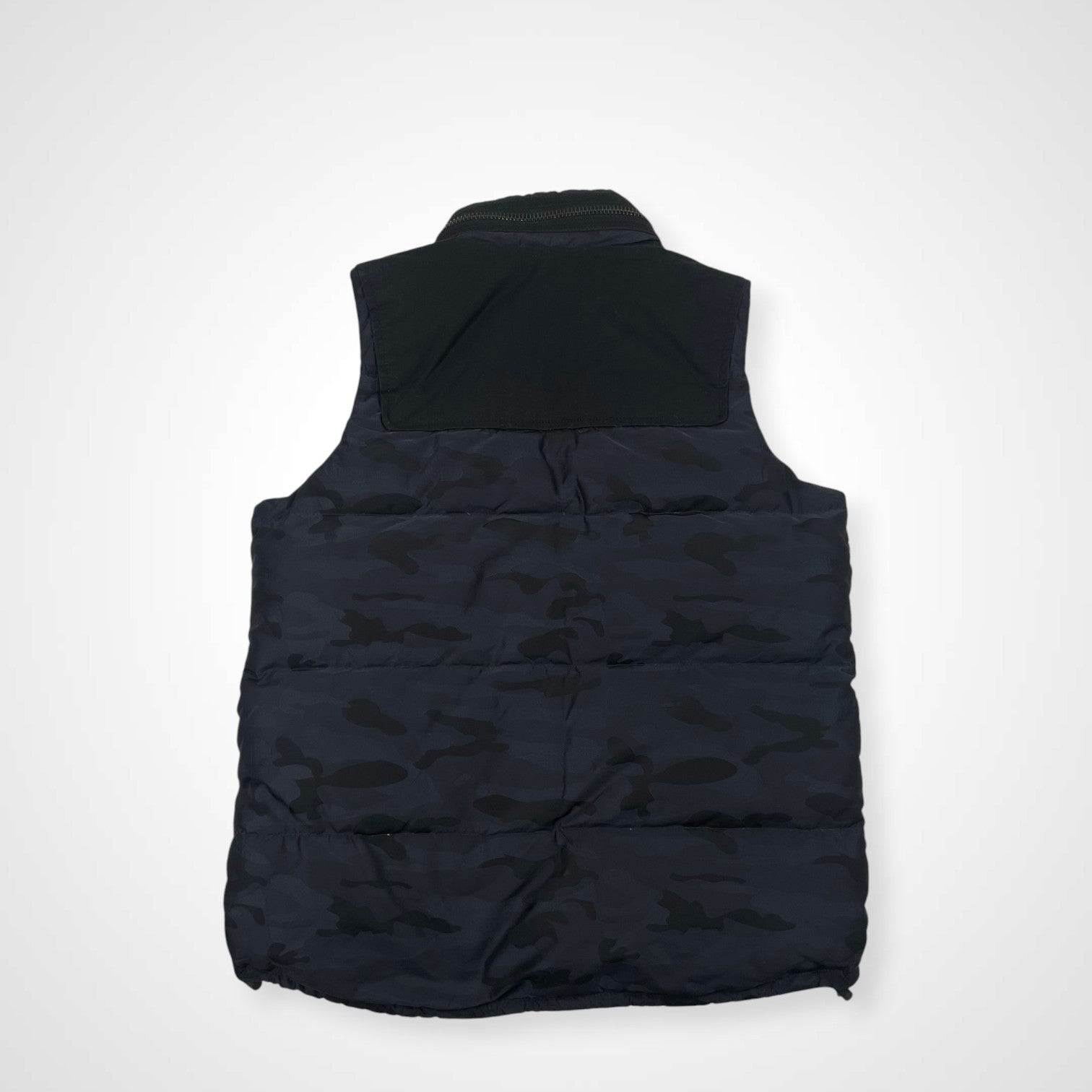 EMPORIO ARMANI JEANS エンポリオ アルマーニ ジーンズ / 2トーン ダックダウンベスト 迷彩柄 SIZE：S