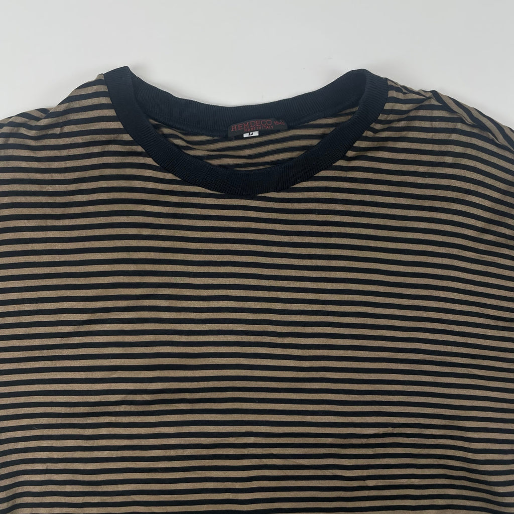 HEMDECO / 半袖ボーダーTEE 参考定価：15,000程度 SIZE：L