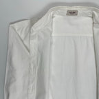 CELINE セリーヌ / 馬車刺繍ヴィンテージコットンシャツ ホワイト SIZE:L