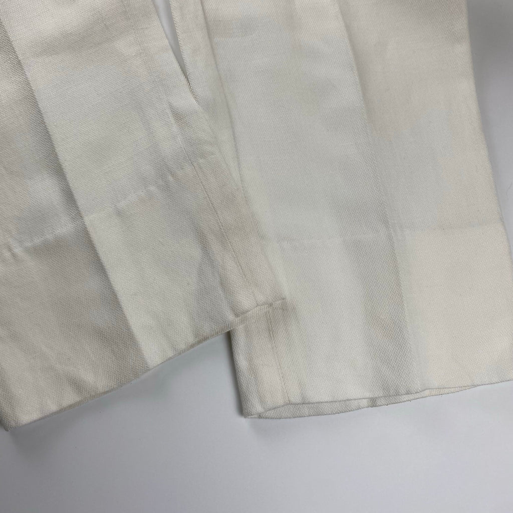 Ralph Lauren Purple Label ラルフローレン パープルレーベル / 2タック ヘリンボーン スラックス MADE IN ITALY コットン×リネン SIZE：W28