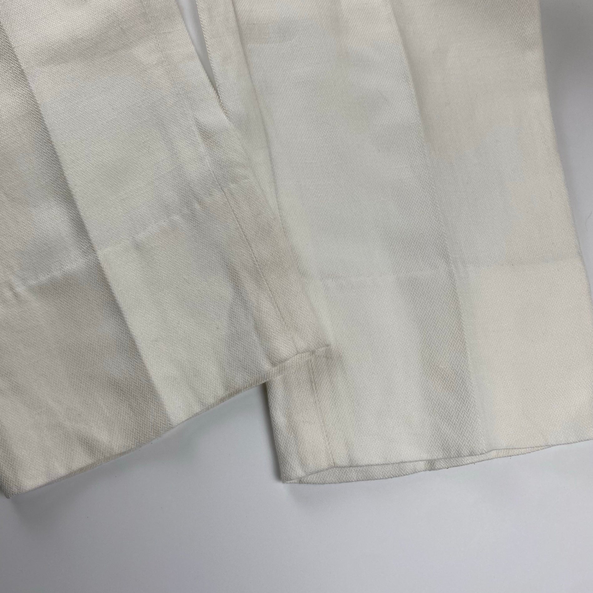 Ralph Lauren Purple Label ラルフローレン パープルレーベル / 2タック ヘリンボーン スラックス MADE IN ITALY コットン×リネン SIZE：W28