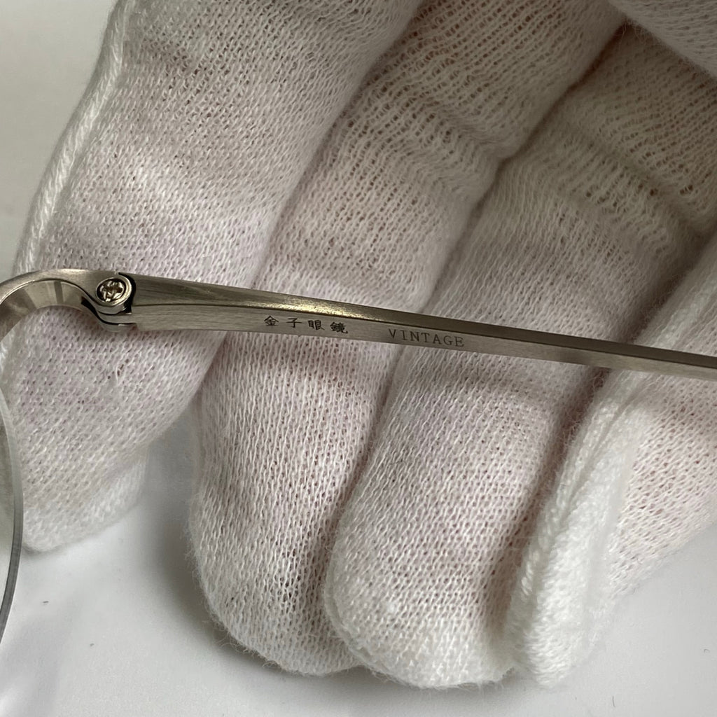 金子眼鏡 ヴィンテージシリーズ / 2ポイントリムレス 度なしクリアレンズ 参考定価:46,000+tax