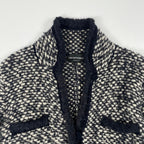 EMPORIO ARMANI / パイピングツイードニットジャケット 参考定価：100,000程度 SIZE:42