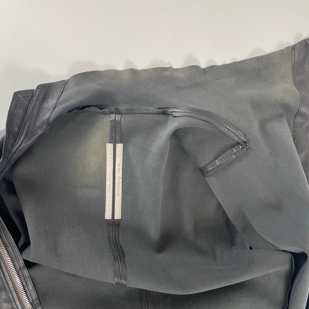 Rick Owens リックオウエンス / tight gary leather flight suits レザージャンプスーツ RR02A5550-LS SIZE:48