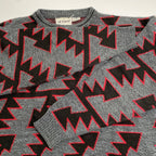LE TIGRE ル ティグレ / ヴィンテージ サンダー柄 クルーネックニット SIZE:XL