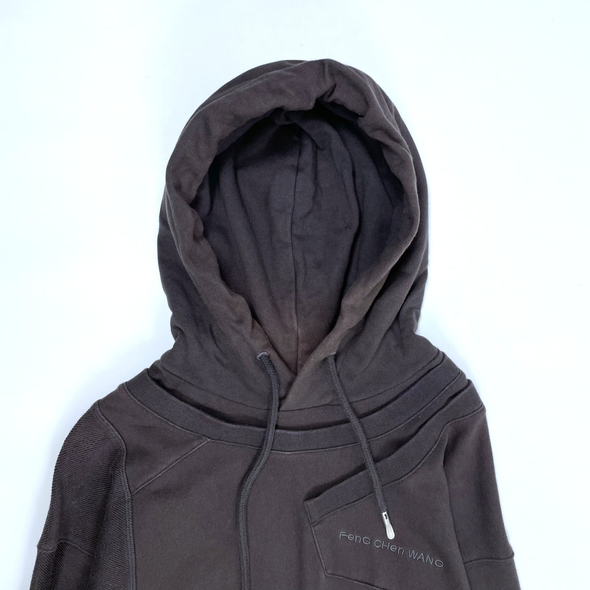 FenG CHen WANG / レイヤードデザインパーカー 参考定価：55,000程度 SIZE:M