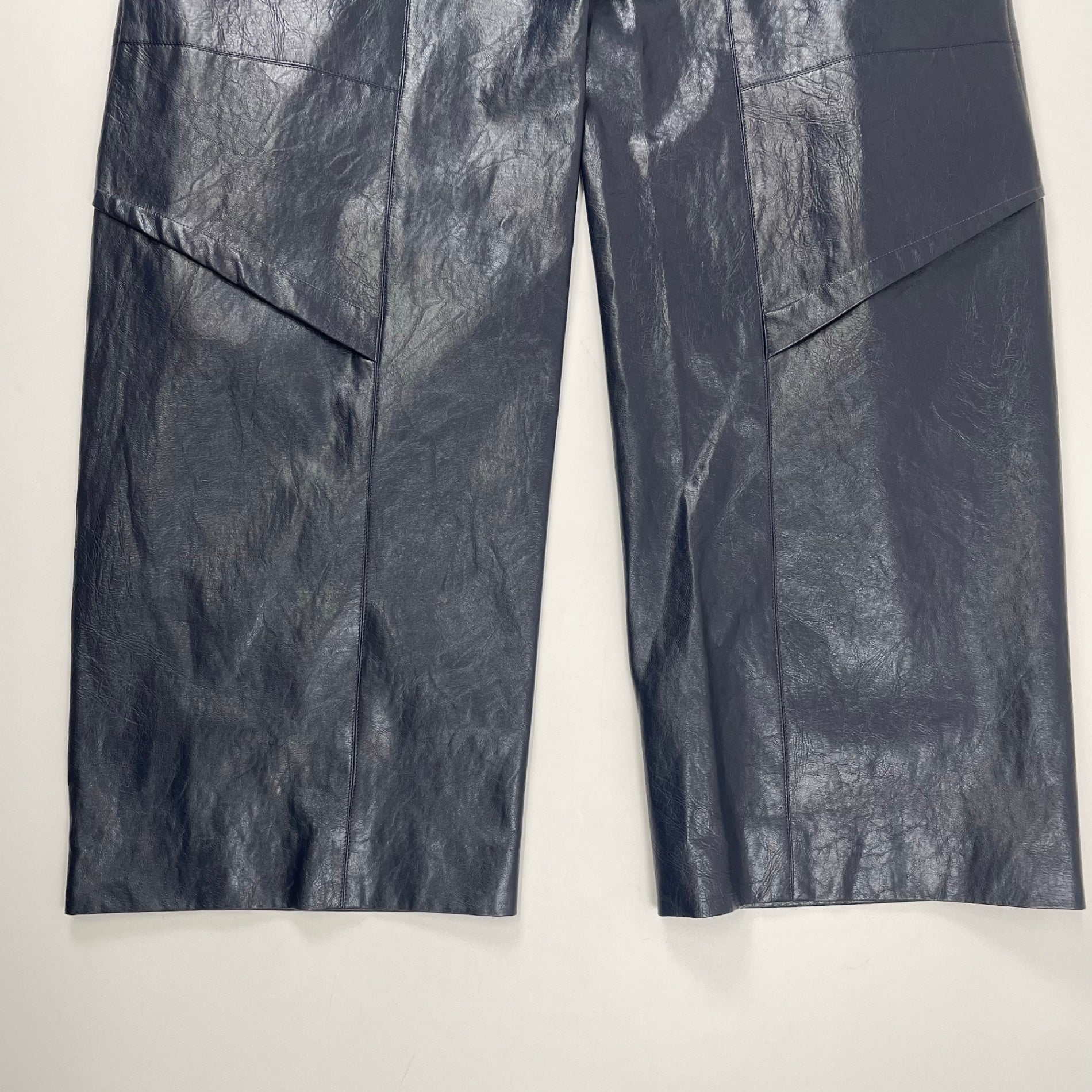 YOHEI OHNO ヨウヘイ オオノ / Faux Leather Biker Trousers 参考定価：58,000+tax SIZE:38