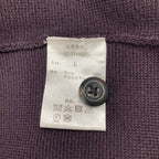 【美品】 STRASBURGO ストラスブルゴ / ニットジャケット ダークパープル ST/2218027 参考定価：50,000程度 SIZE：L