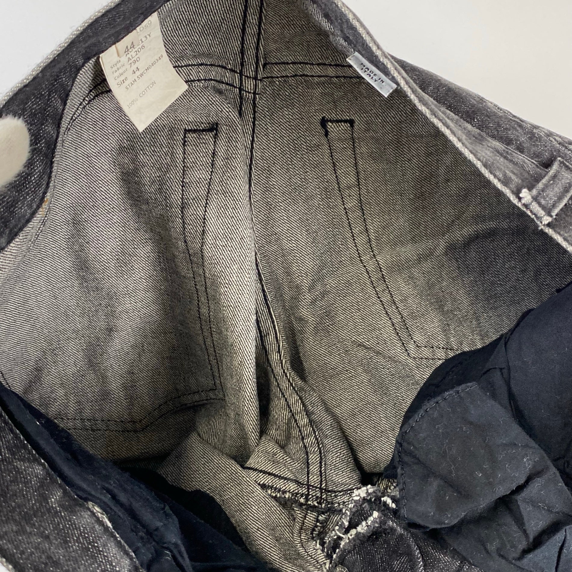 ARCHIVE John Galliano ジョン ガリアーノ / 馬蹄ペイント デニムパンツ スウェードロゴ SIZE:44（W80cm）