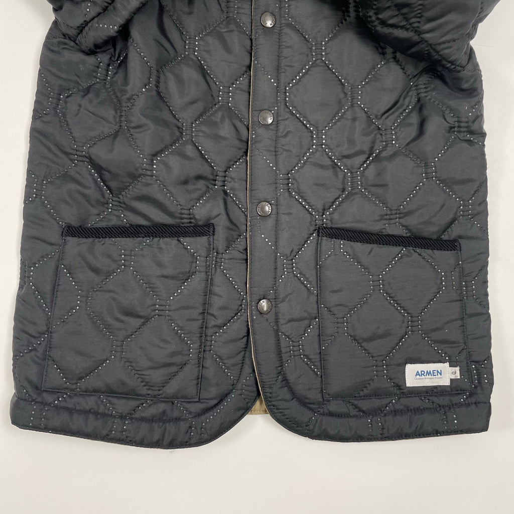 ARMEN アーメン / クルーネックキルティングジャケット 参考定価：35,000程度 SIZE:0
