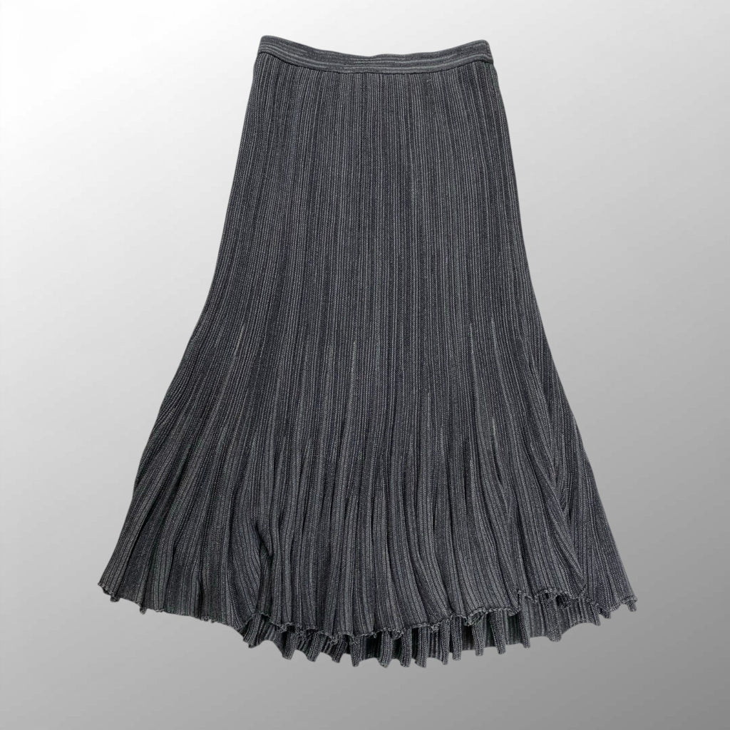 VINTAGE ヴィンテージ / プリーツセットアップ リュネビル刺繍 グレー SIZE:M-L