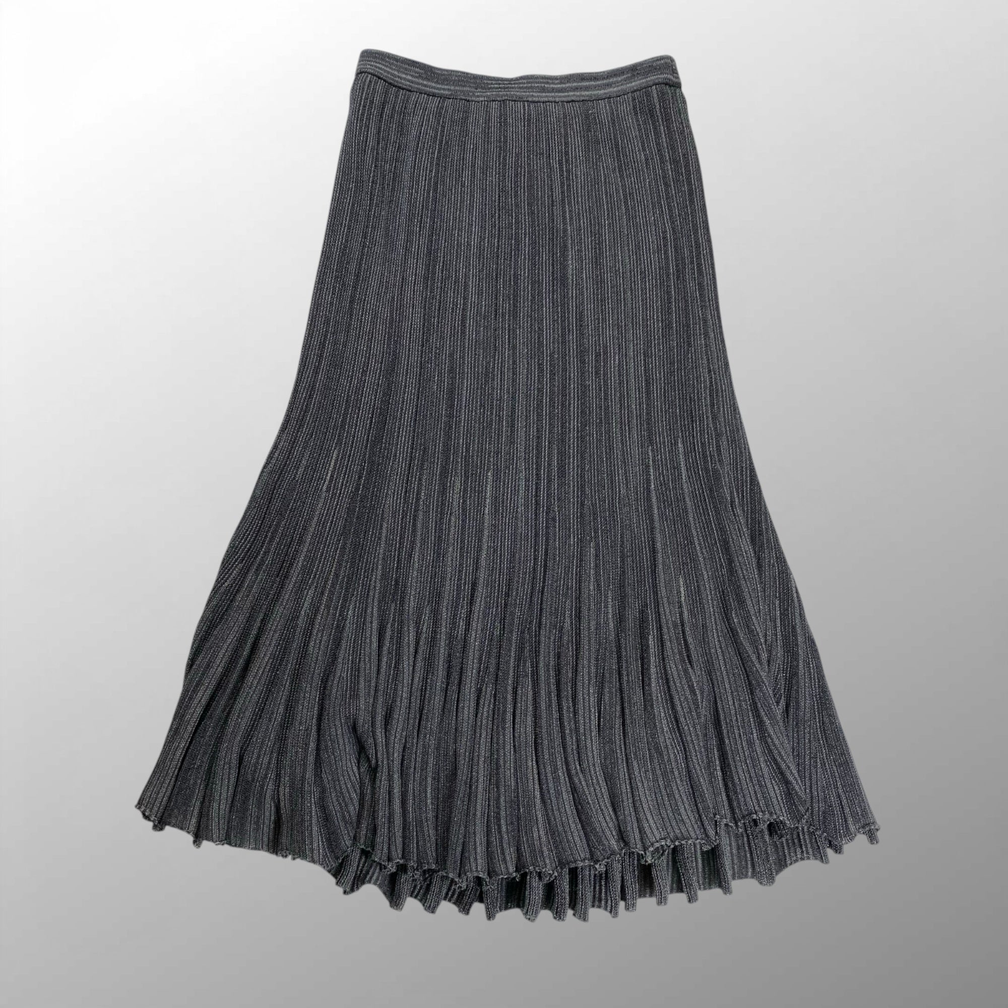 VINTAGE ヴィンテージ / プリーツセットアップ リュネビル刺繍 グレー SIZE:M-L