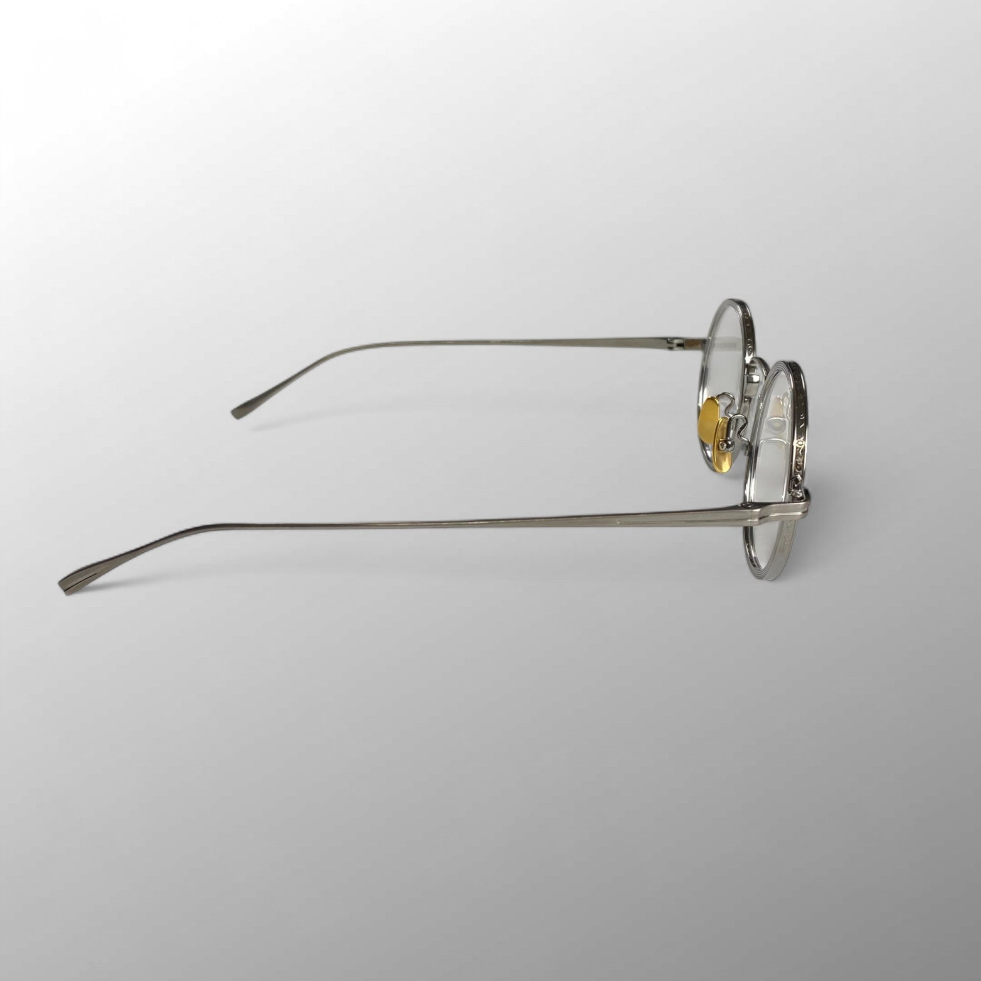 【美品】 金子眼鏡 VINTAGEライン / ティアドロップ型ハイブリッジ KV-167 度なしクリアレンズ 参考定価：40,000+tax