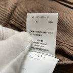 YOKE ヨーク / 2TUCK WIDE GURKHA TROUSERS ブラウン 参考定価：30,000+tax  SIZE:3