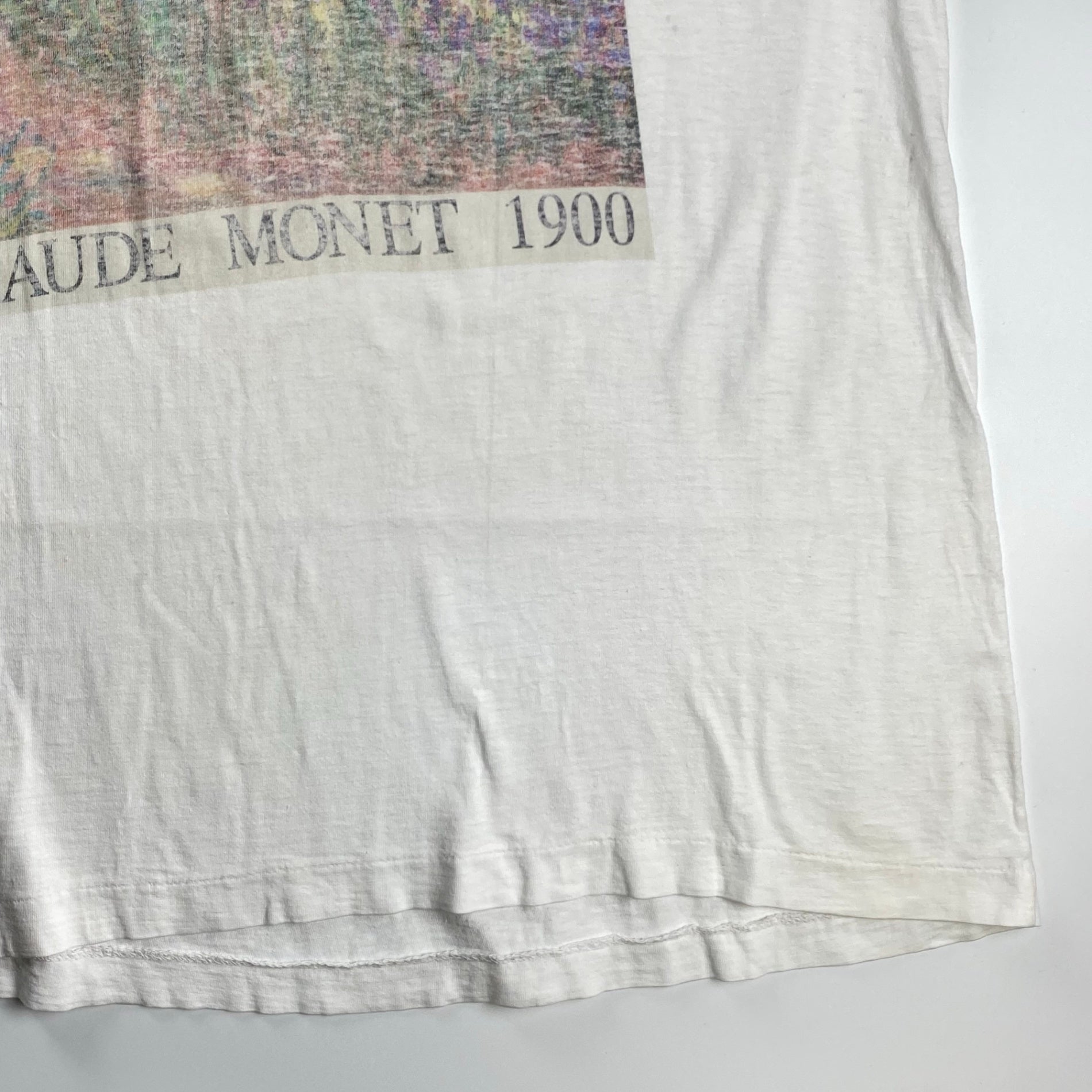 VINTAGE CLAUDE MONET クロード モネ / VINTAGE The Japanese Bridge TEE 絵画 ヴィンテージ アート Tシャツ SIZE：L