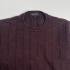 Paul Smith COLLECTION ポールスミスコレクション / コットンウールニット バーガンディ 参考定価：40,000程度 SIZE:L