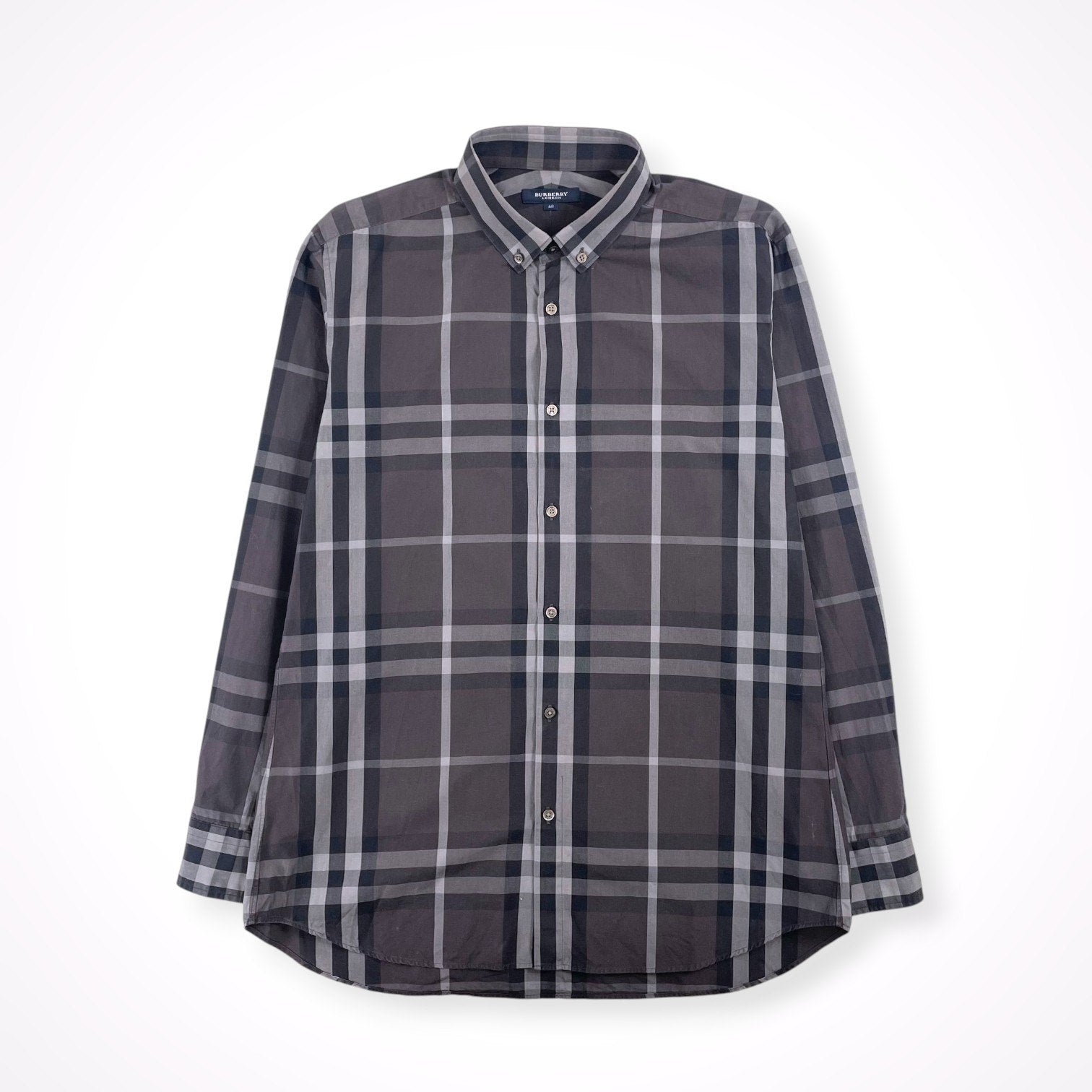 BURBERRY LONDON / ボタンダウンチェックシャツ SIZE：40