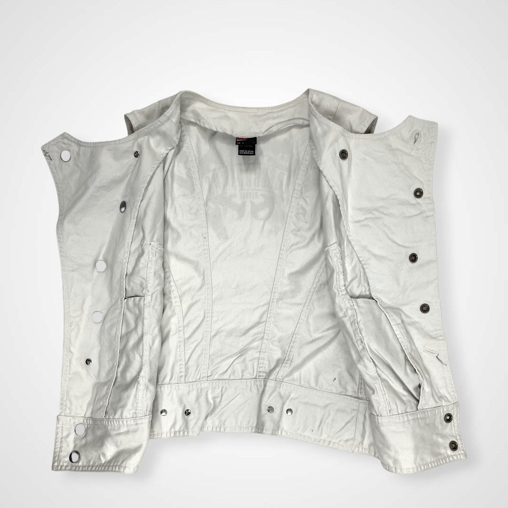 DIESEL ディーゼル / 00sギミックデザインベスト イーグルプリント Y2K  SIZE:S