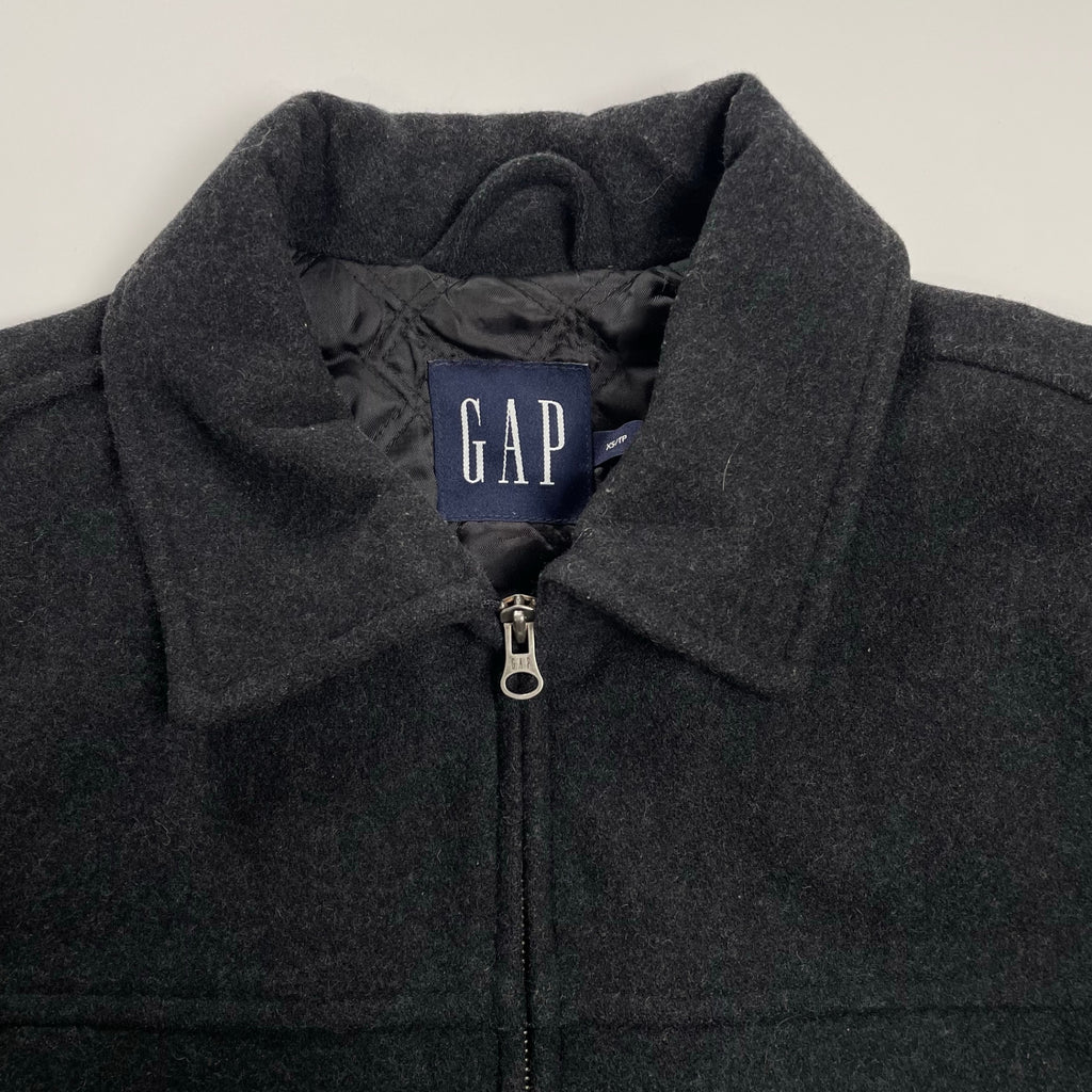 GAP / 00s メルトン スポーツジャケット ブラック SIZE：XS(M程度)