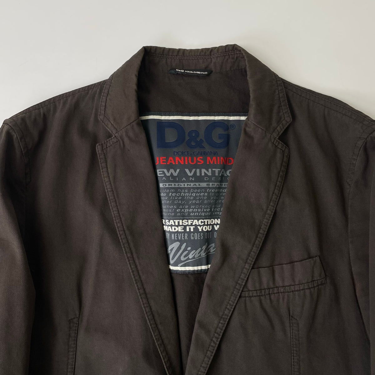 D&G DOLCE & GABBANA / アーカイブコットンジャケット 参考定価：100,000程度 SIZE:48