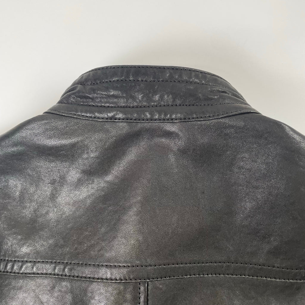 BURBERRY BLACK LABEL バーバリーブラックレーベル / シングルレザーライダースジャケット LUXURY COLLECTION SIZE:L