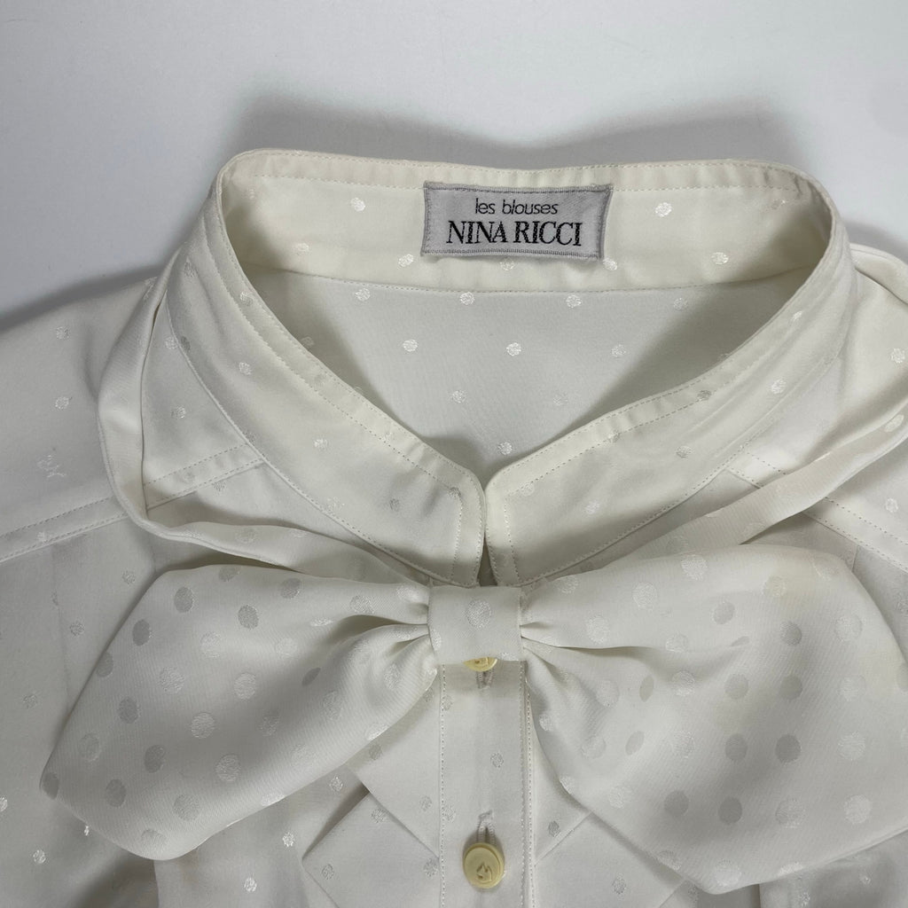 VINTAGE ヴィンテージ / ボウタイ付 ヴィンテージブラウス SIZE:M程度