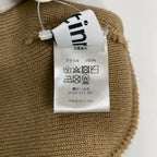 【タグ付】 Setinn × APPLE BUTTER STORE (ABS) / コラボ 刺繍ロゴ ニット帽 ビーニー ブラウン SIZE:FREE