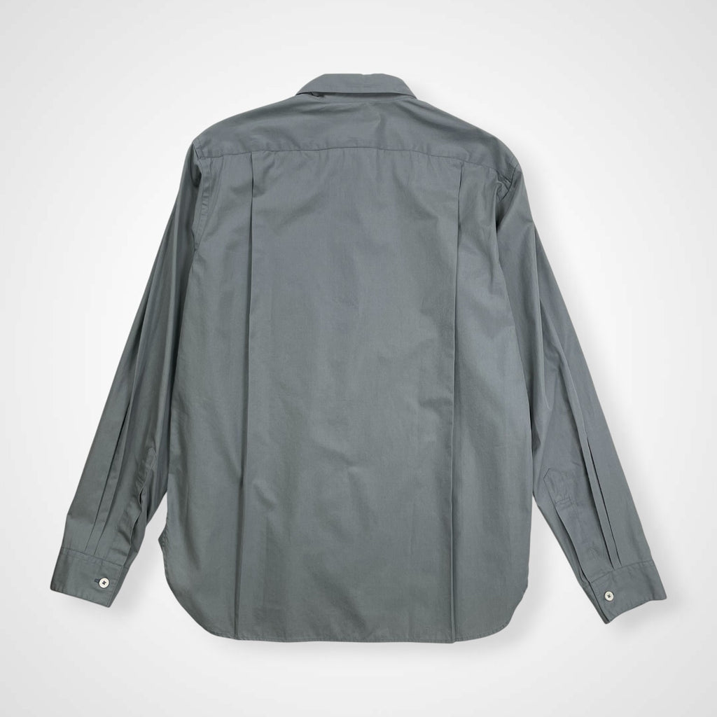 MARGARET HOWELL マーガレットハウエル / コットン ベーシックソリッドシャツ ブルーグレー 参考定価：20,000程度 SIZE：M