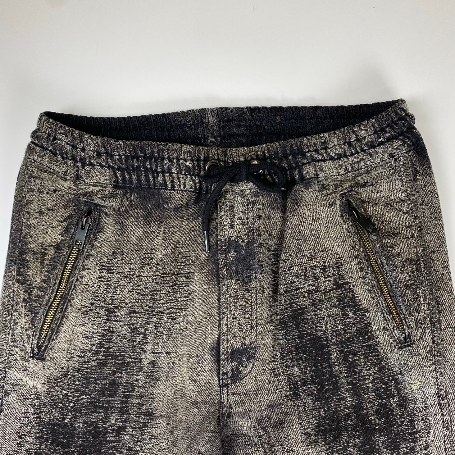 DIESEL ディーゼル / ヴィンテージ加工 ジャガード ジョグジーンズ Y2K 襤褸 SIZE：28