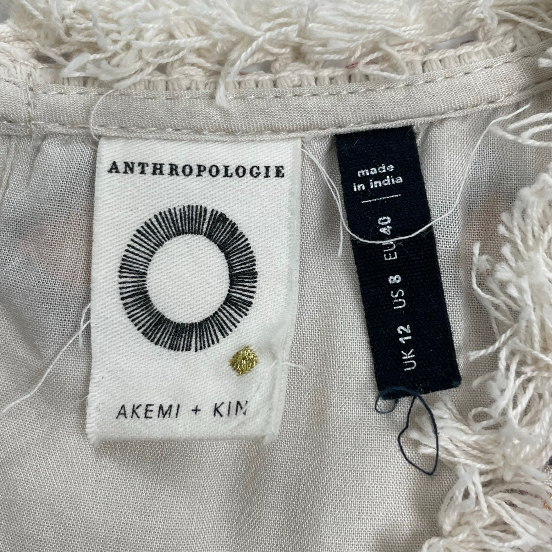 Anthropologie アンソロポロジー / エンブロイダリー ワンピース AKEMI KIN DRESS SIZE:40