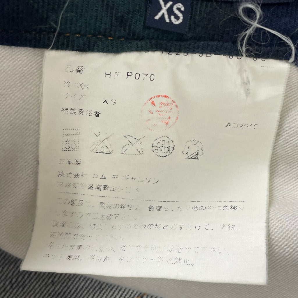 COMME des GARCONS HOMME / 11SS ブラックウォッチ切替デニムパンツ SIZE:XS